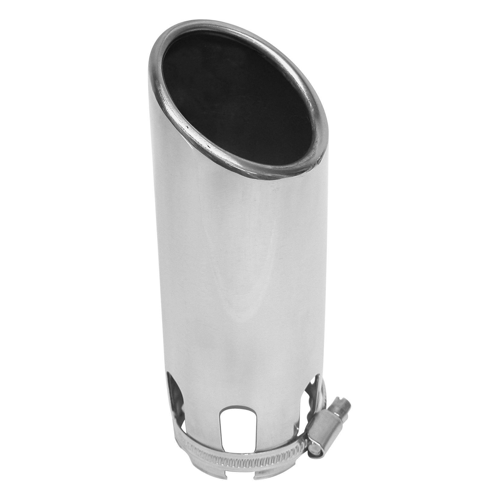 INOX OVAL EXHAUST TIP 30 50mm CarBlix